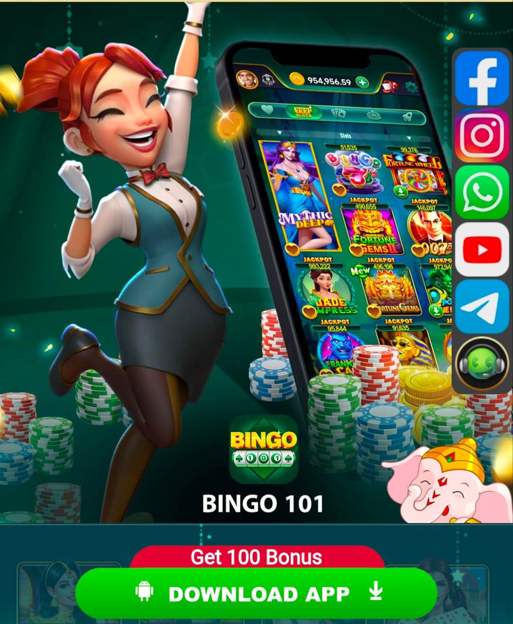 Bingo101 Apk Banner