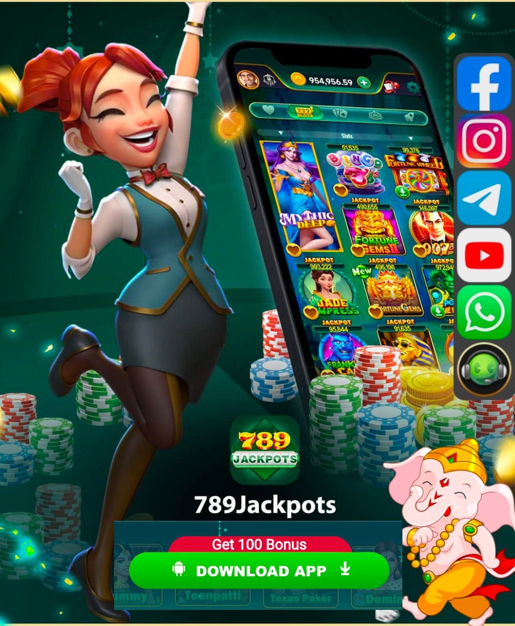 789 jackpot Apk Banner